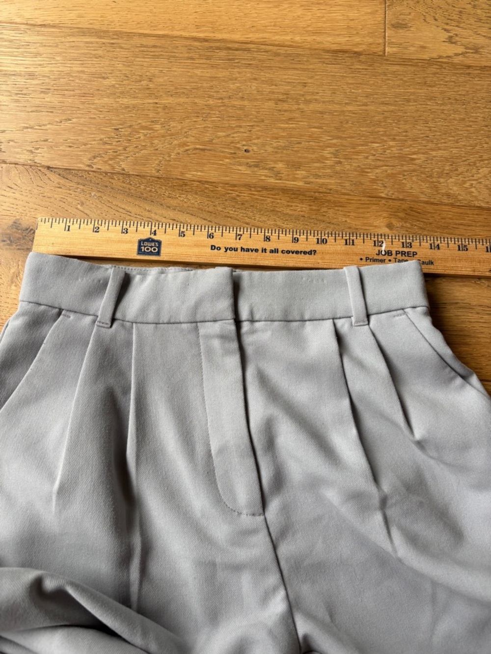 Abercrombie and fitch tailored wide leg pants gray 26/2 short - Picture 7 of 10